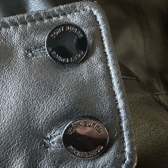 Tory Burch Luisa Sleeveless Leather Ponte Dress size 2 - Picture 9 of 12